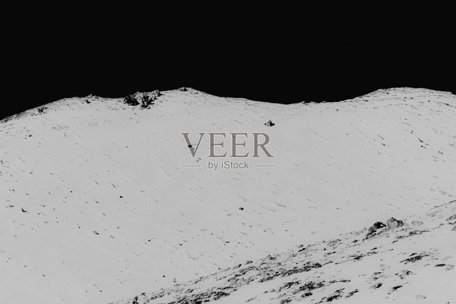 白色的山。照片摄影图片