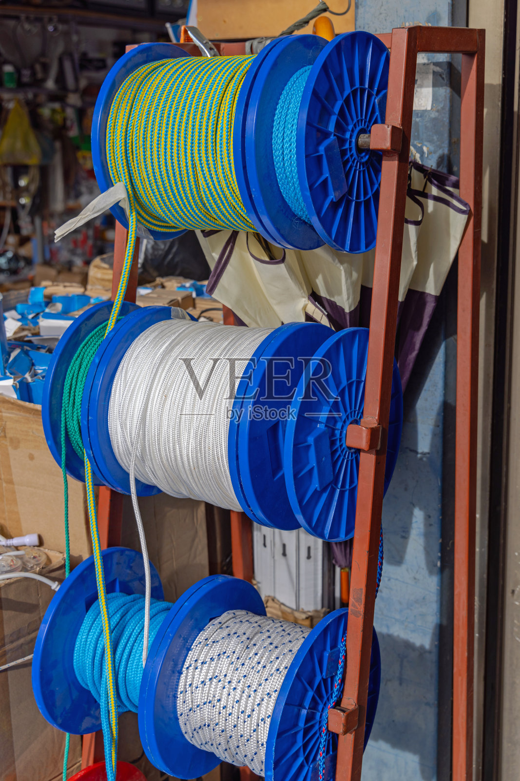绳卷架照片摄影图片