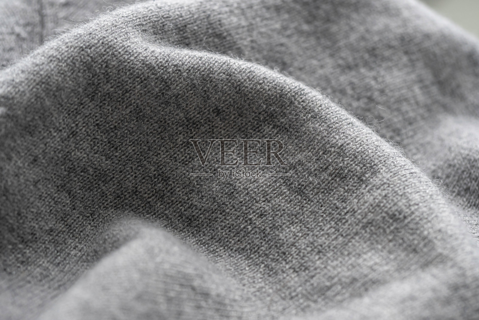 具有选择性聚焦和背光的软灰色织物图像照片摄影图片