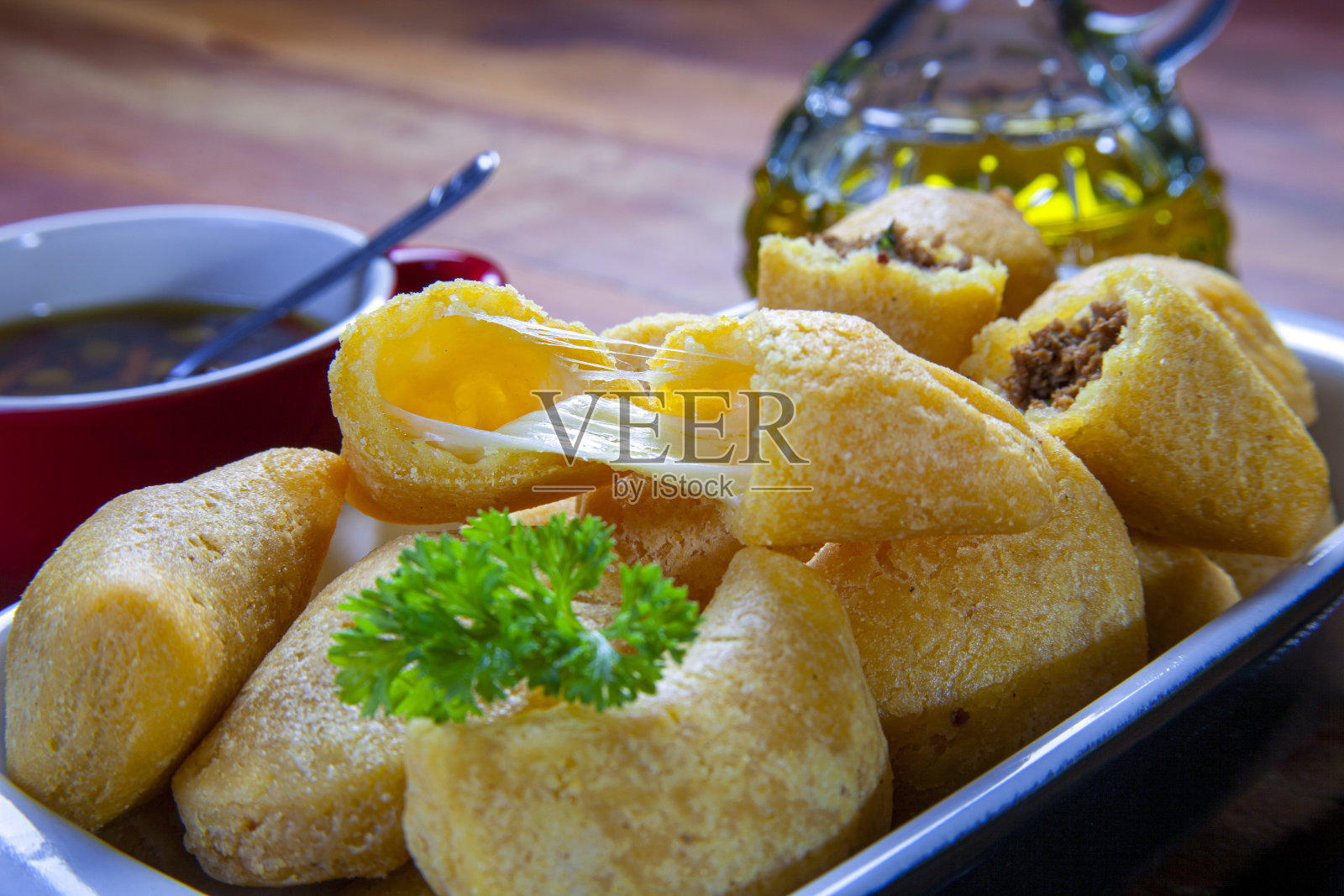 粉彩,巴西小吃,传统的巴西糕点照片摄影图片