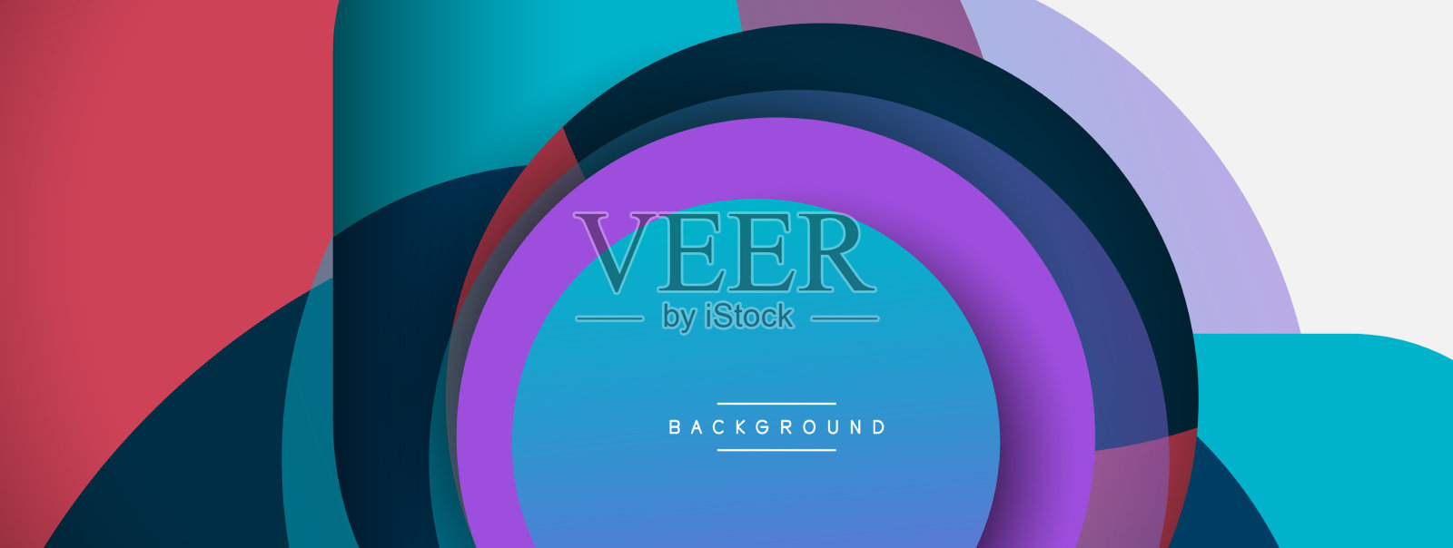 圆的形状圈最小的几何插画图片素材