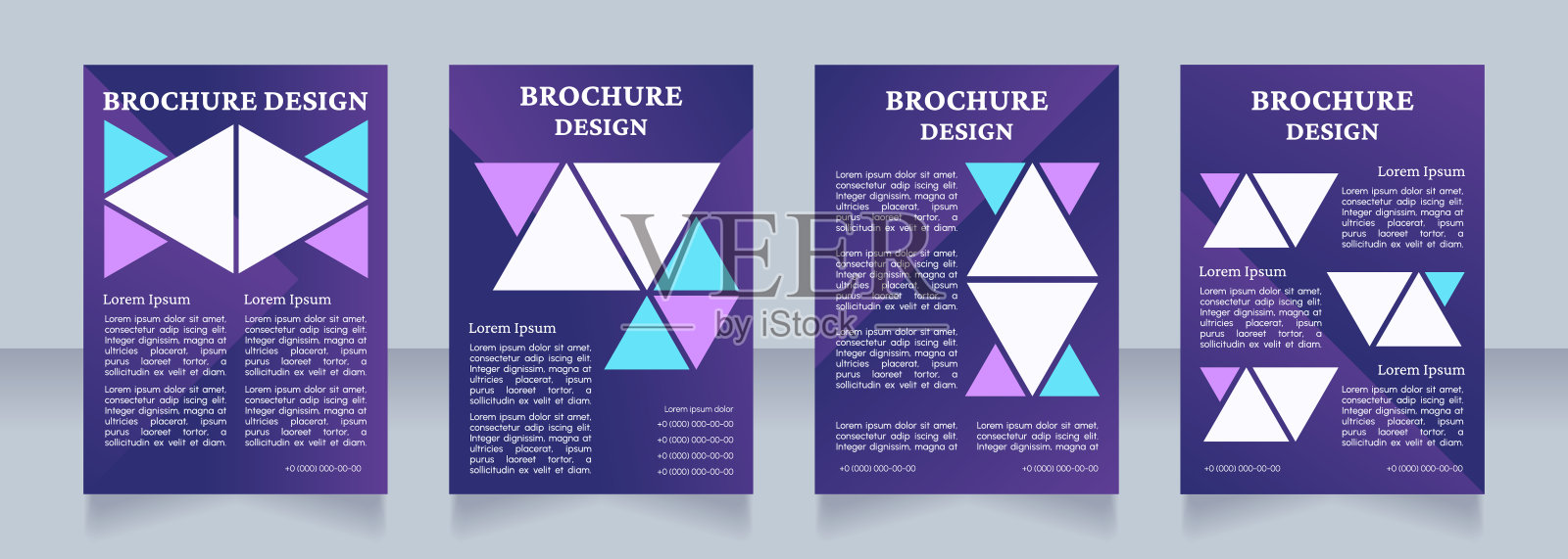 学前教育中心宣传空白宣传册布局设计设计模板素材