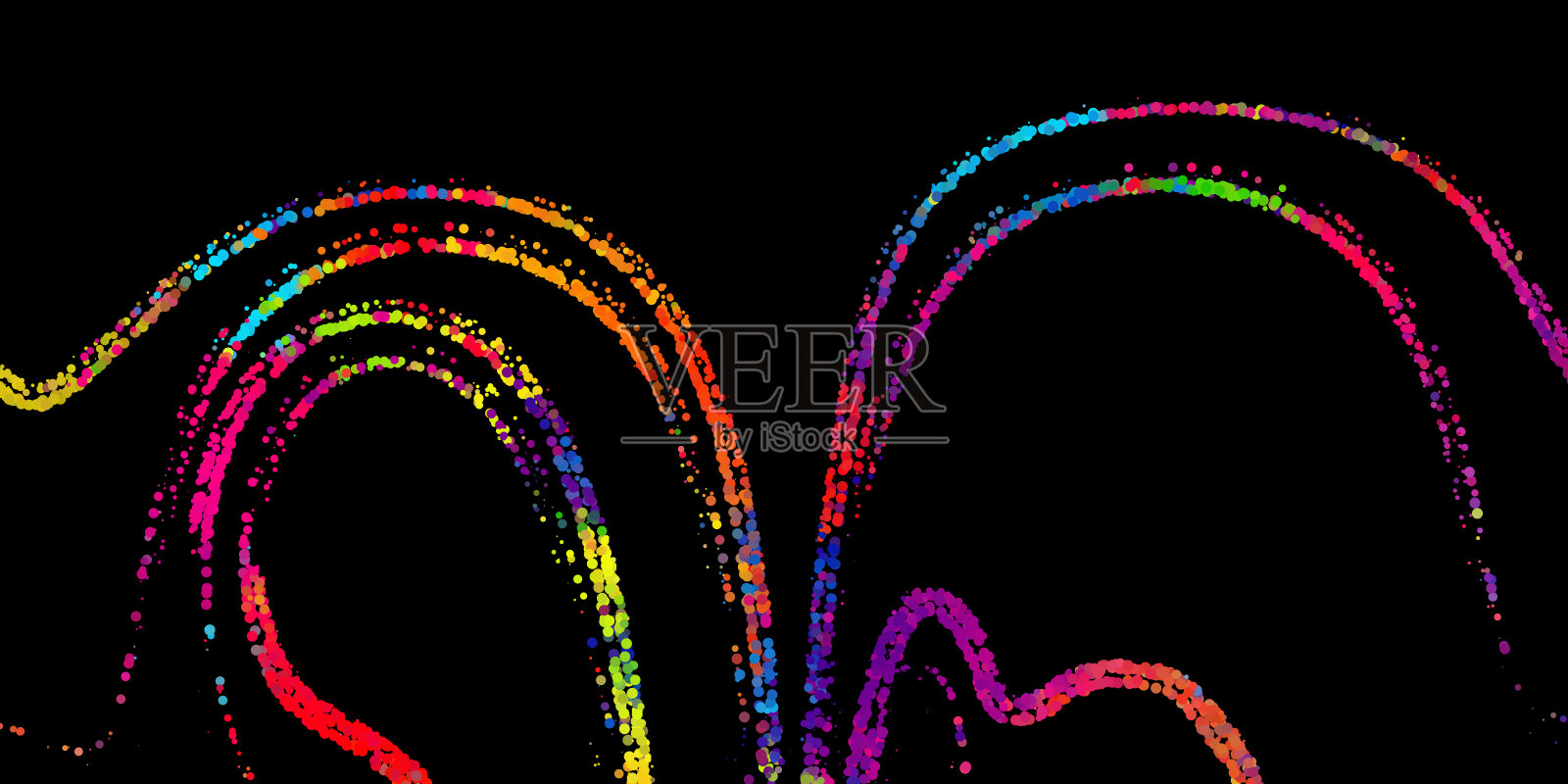 现代风格的明亮抽象形象。插画图片素材