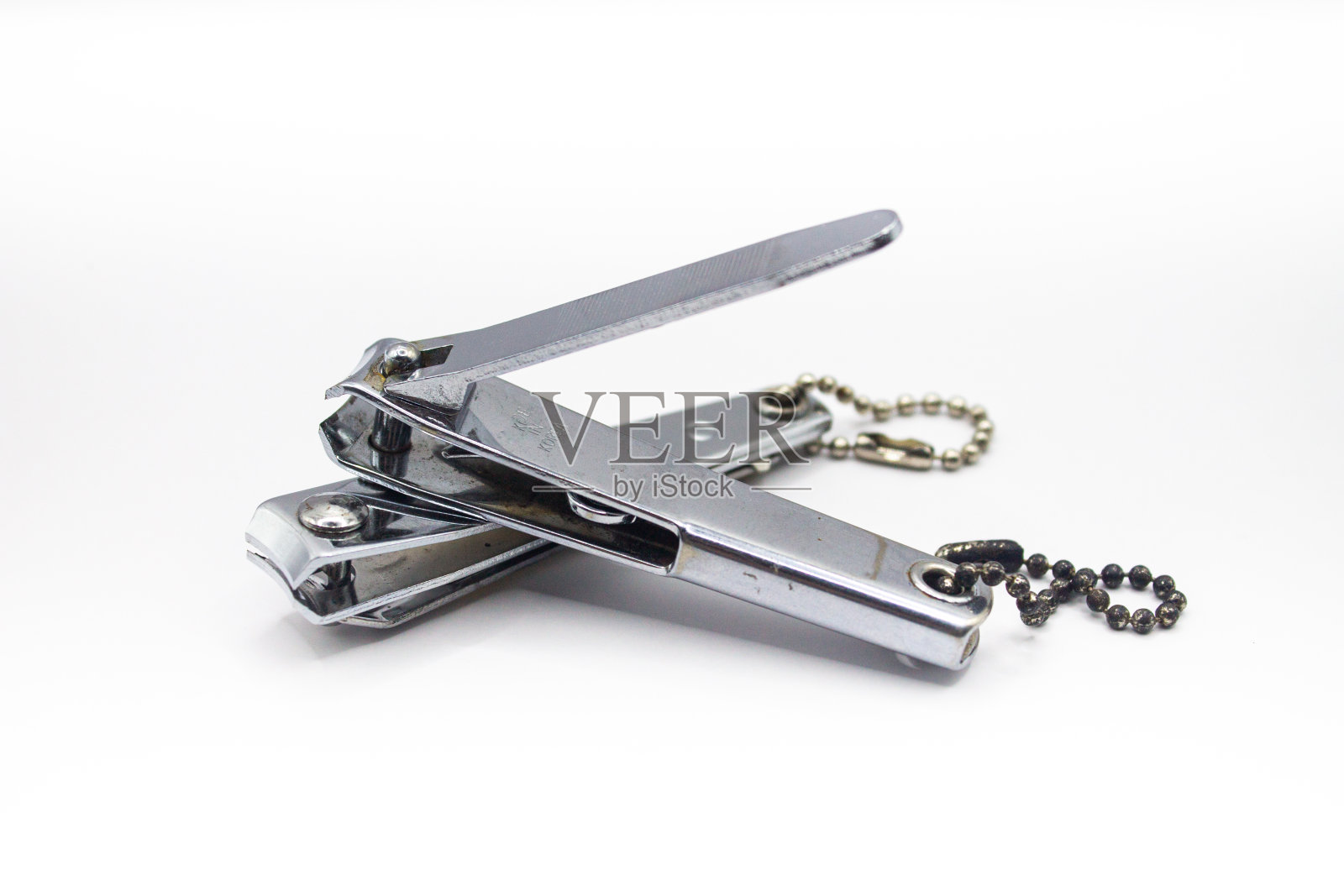 指甲剪孤立在白色背景上照片摄影图片