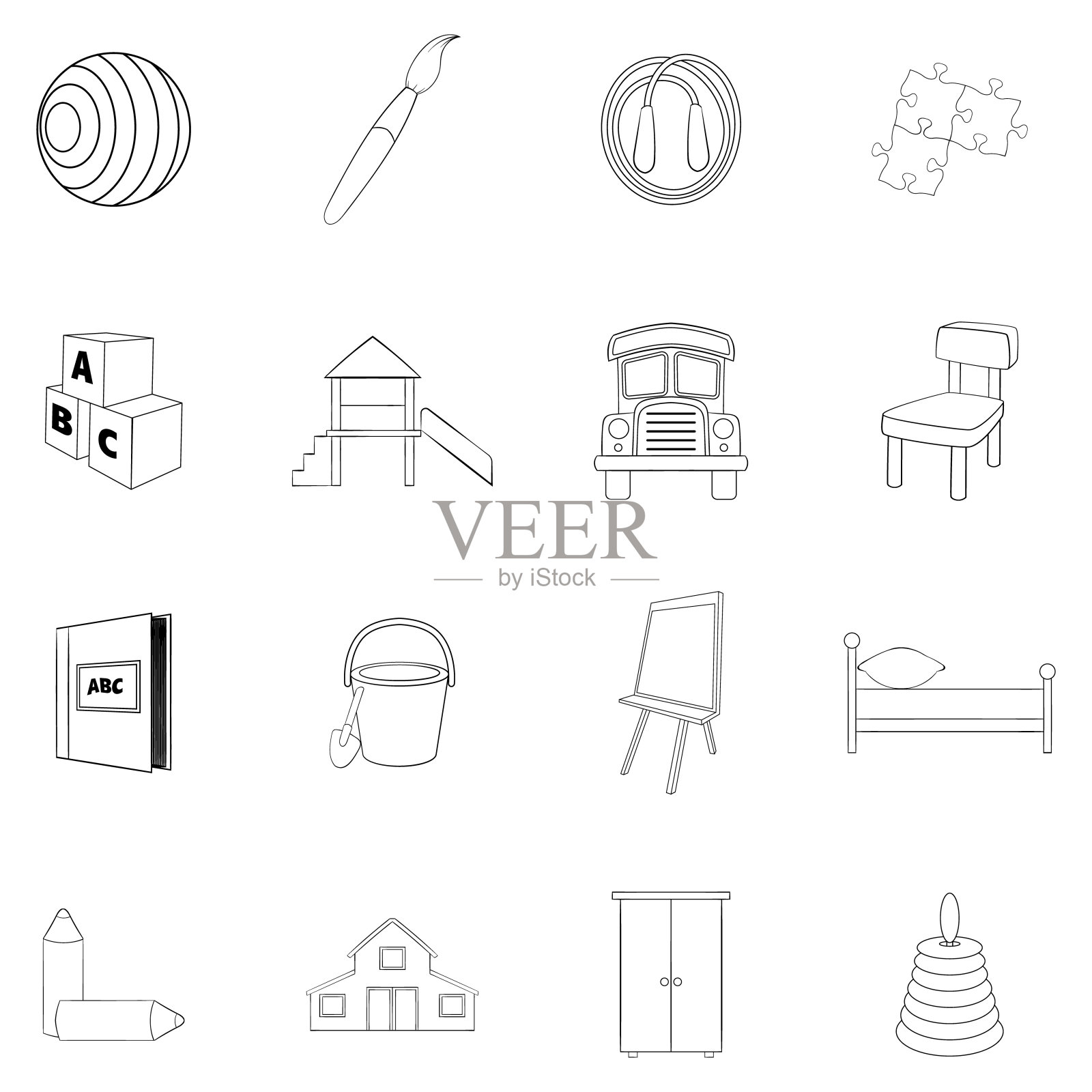 幼儿园安全图标设置大纲图标素材