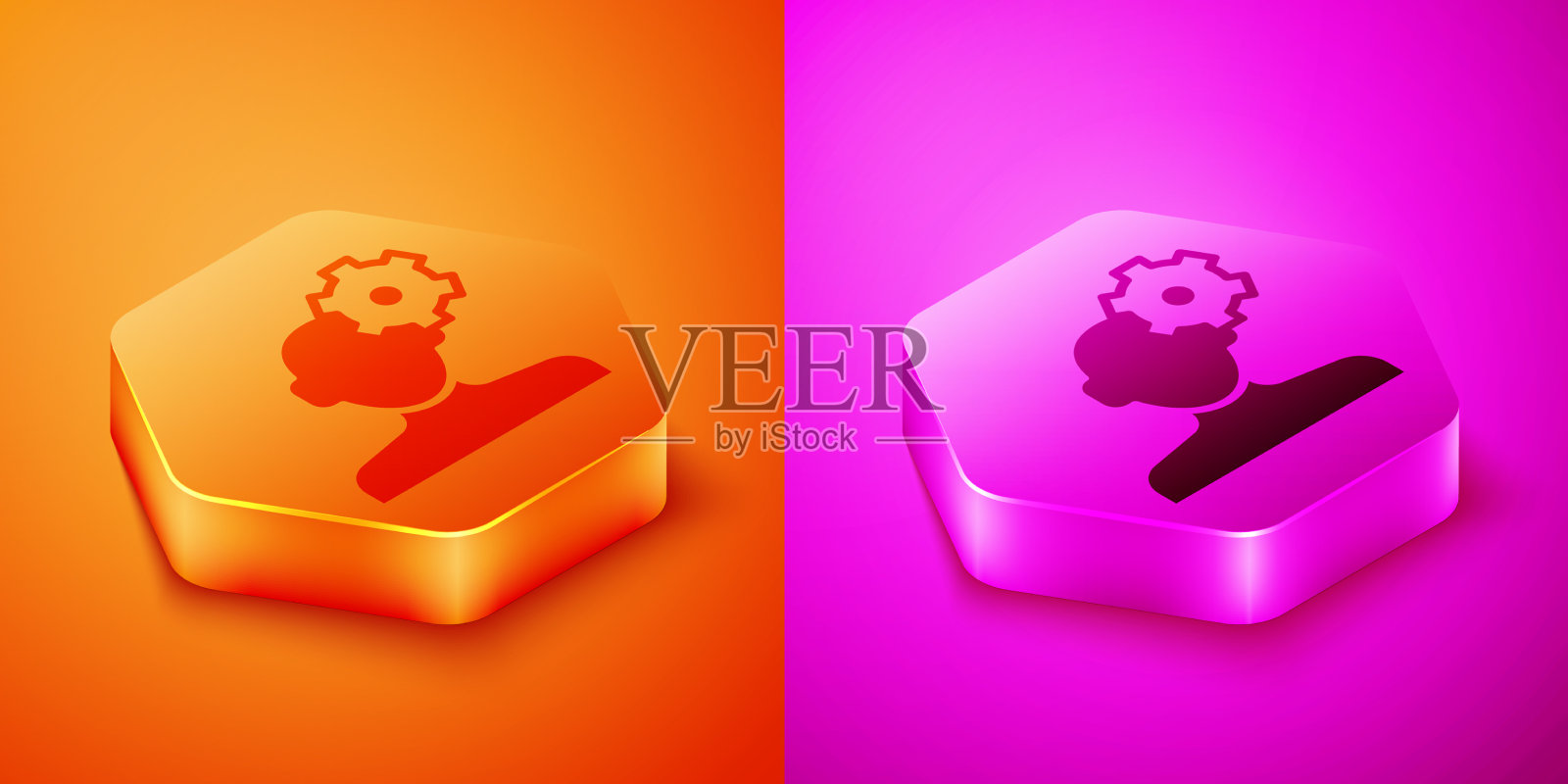 心理学中这个问题的等距解图标素材