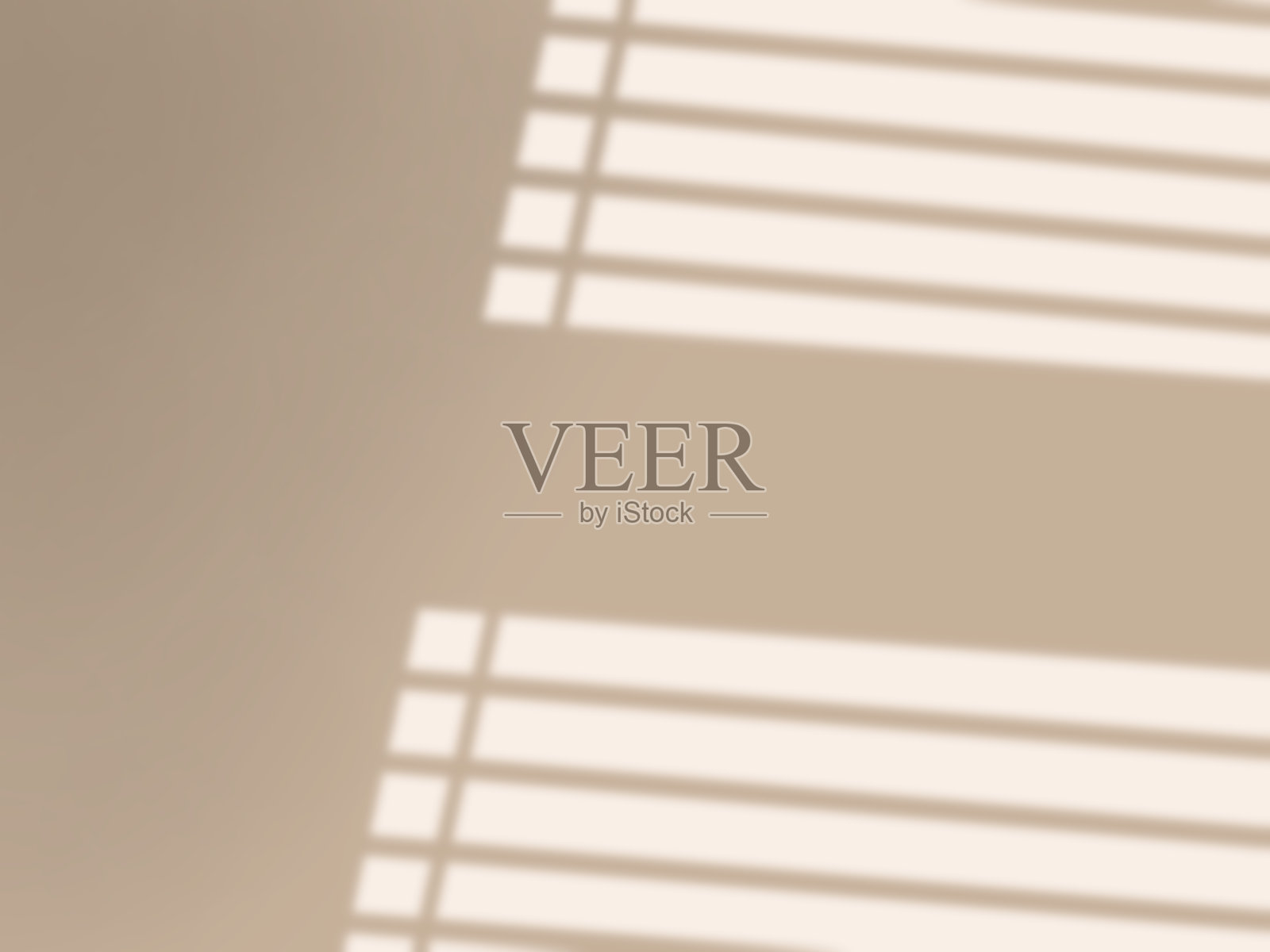 米色背景与阴影的百叶窗插画图片素材