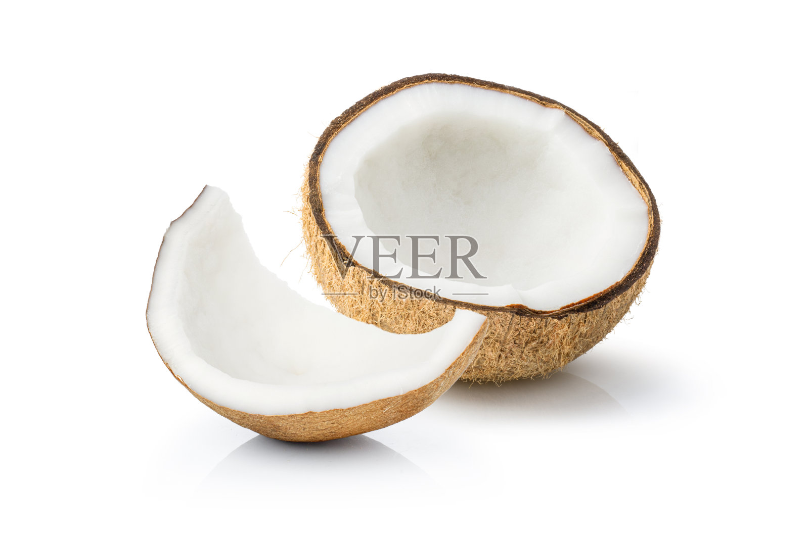 椰子孤立在白色上照片摄影图片