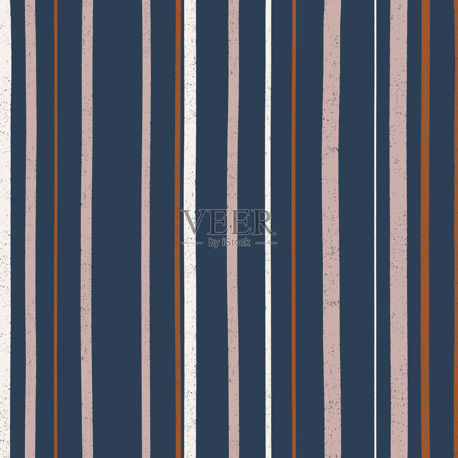 海军蓝,rush和腮红不规则的艺术条纹图案插画图片素材