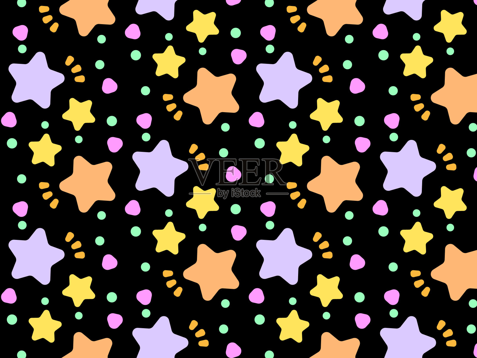 复古流行明星图案背景插画图片素材