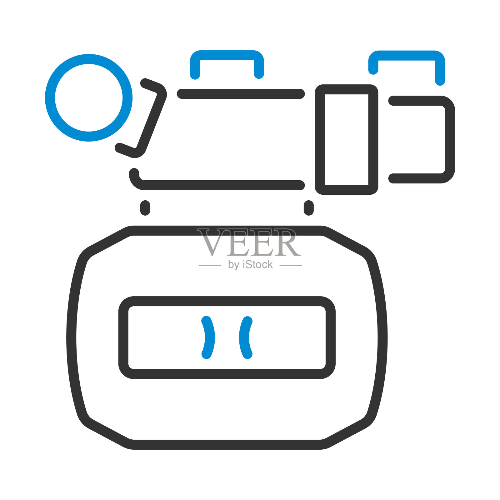 3d电影摄像机图标插画图片素材