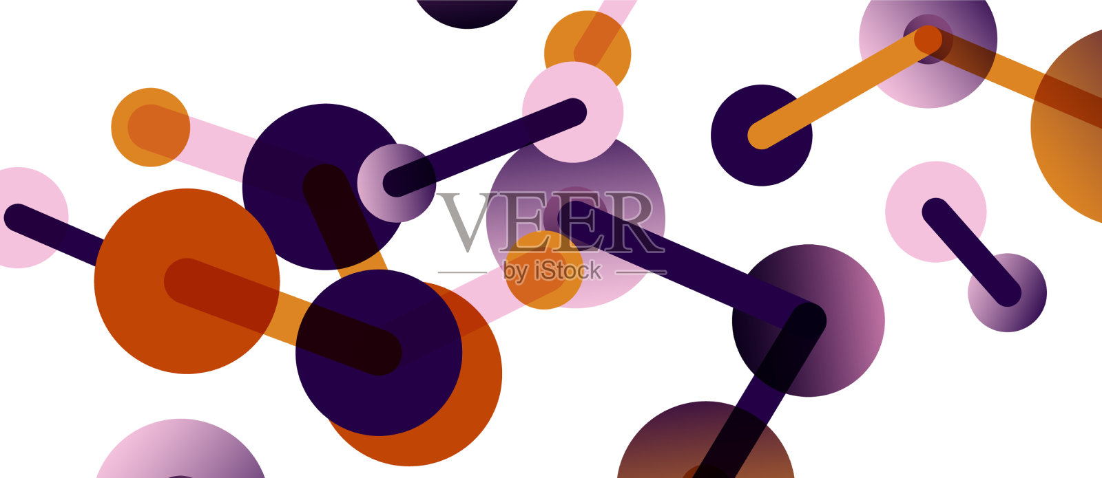 线点连接几何抽象设计元素图片