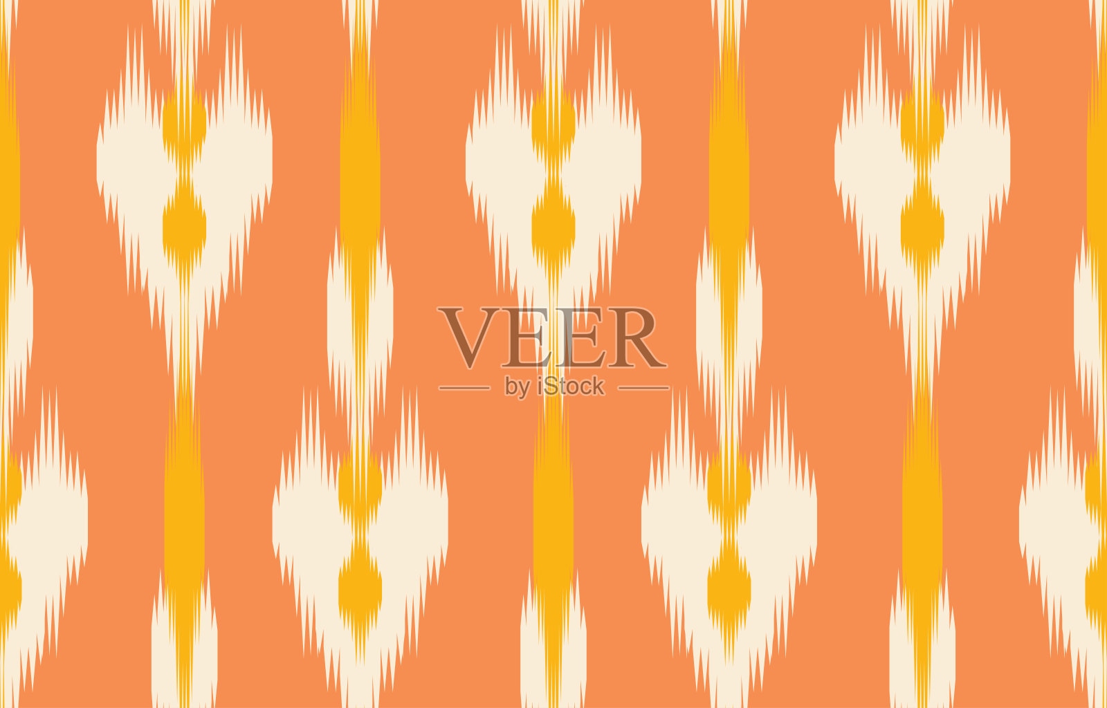 美丽的民族抽象伊卡特艺术插画图片素材