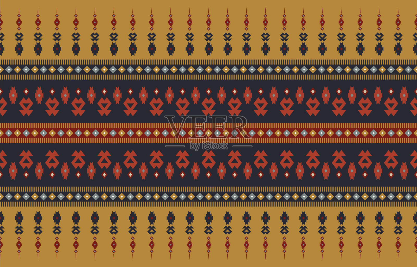 美丽的民族艺术插画图片素材