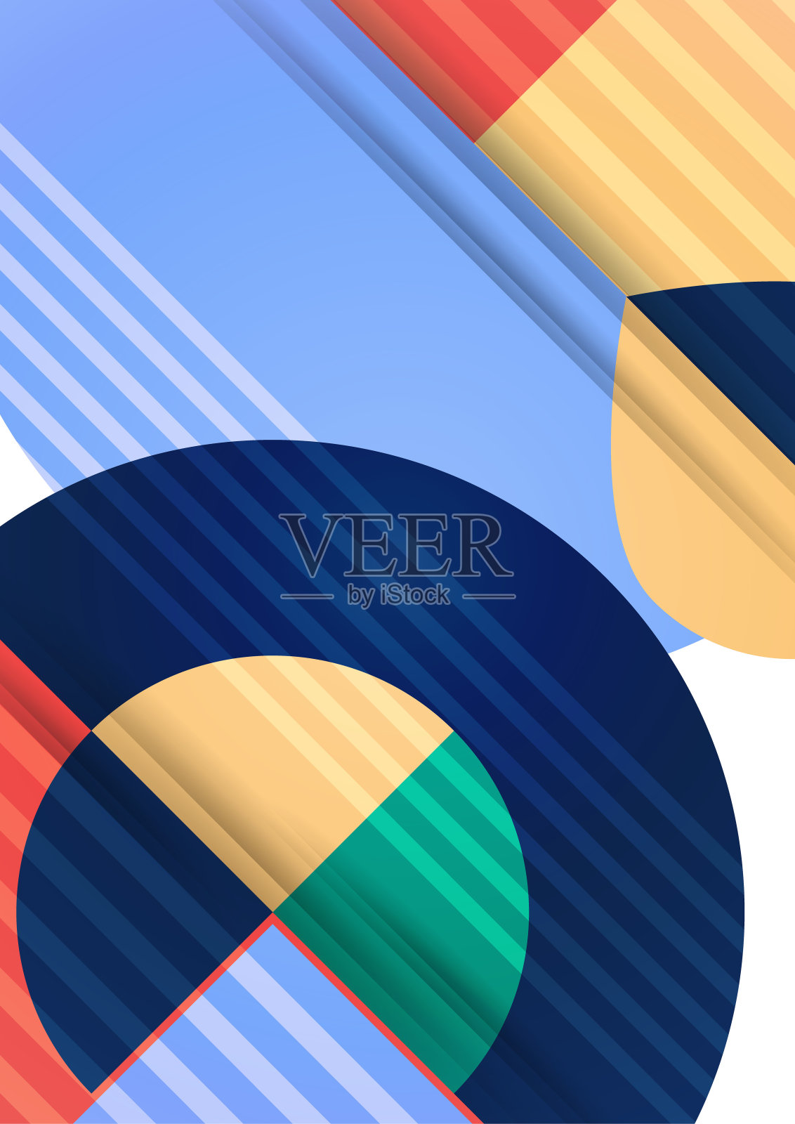 圆形抽象背景,几何圆形现代设计模板。向量插画图片素材