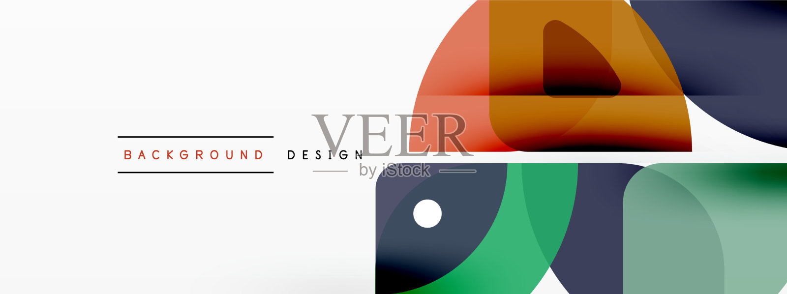 彩色最小几何抽象背景插画图片素材