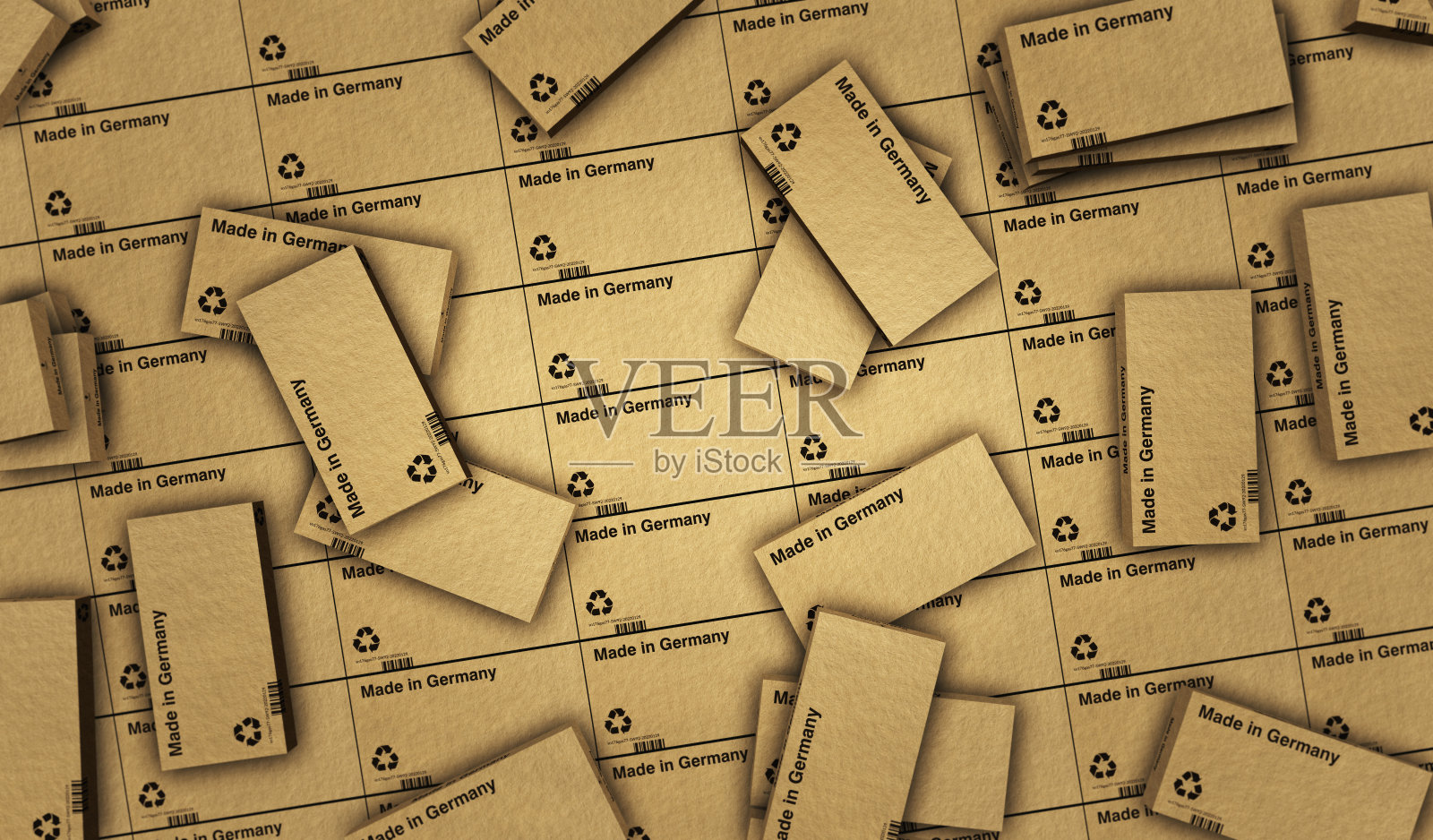 德国制造的盒装3d插图照片摄影图片