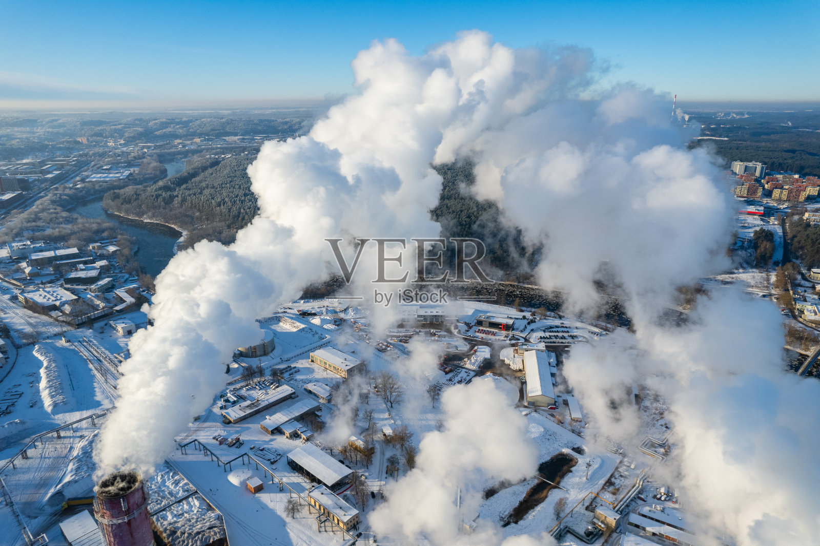 工业工厂全景图照片摄影图片