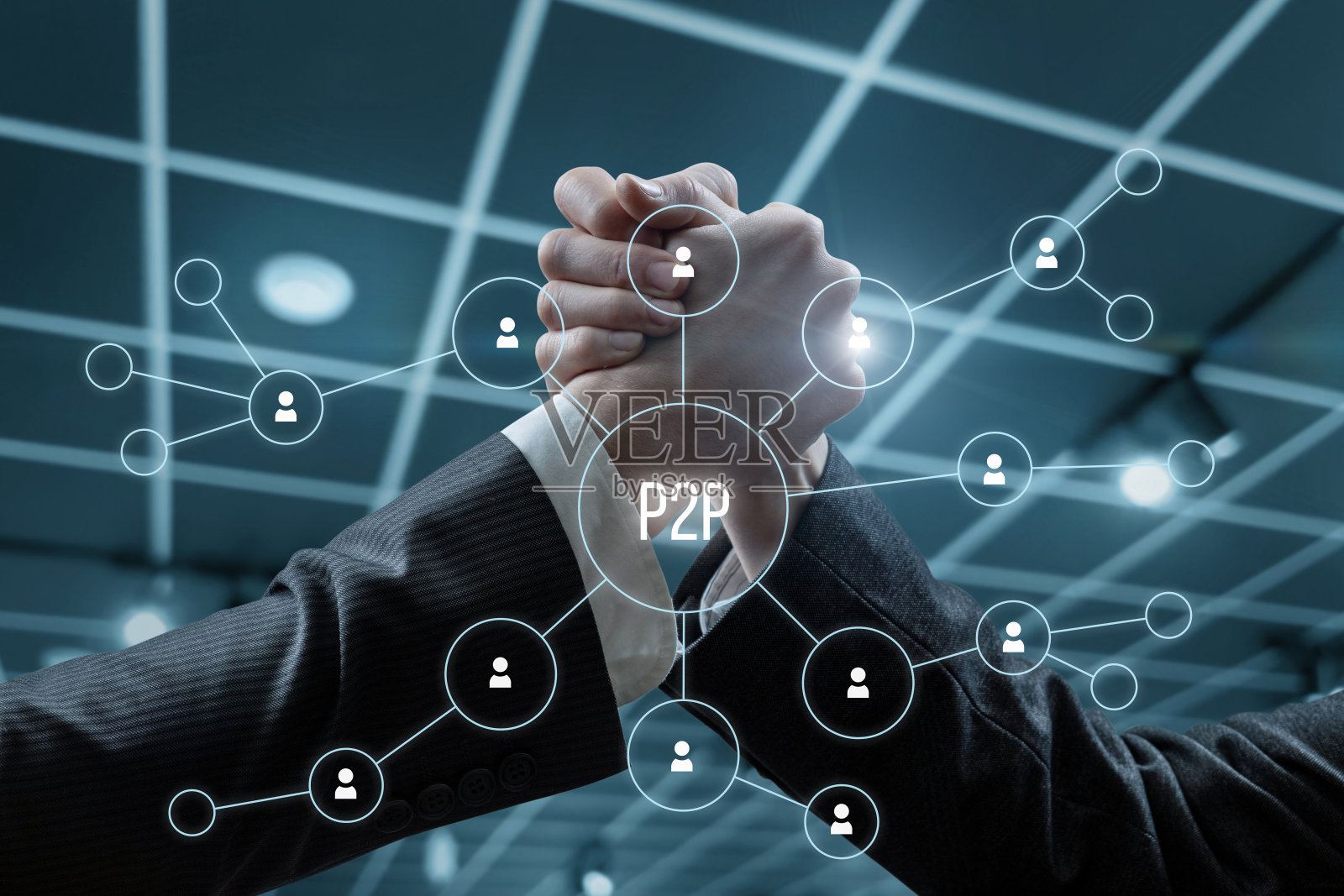 业务中对等合作的概念。照片摄影图片