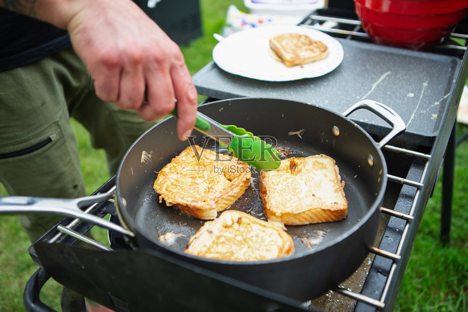 手工烤法式吐司照片摄影图片