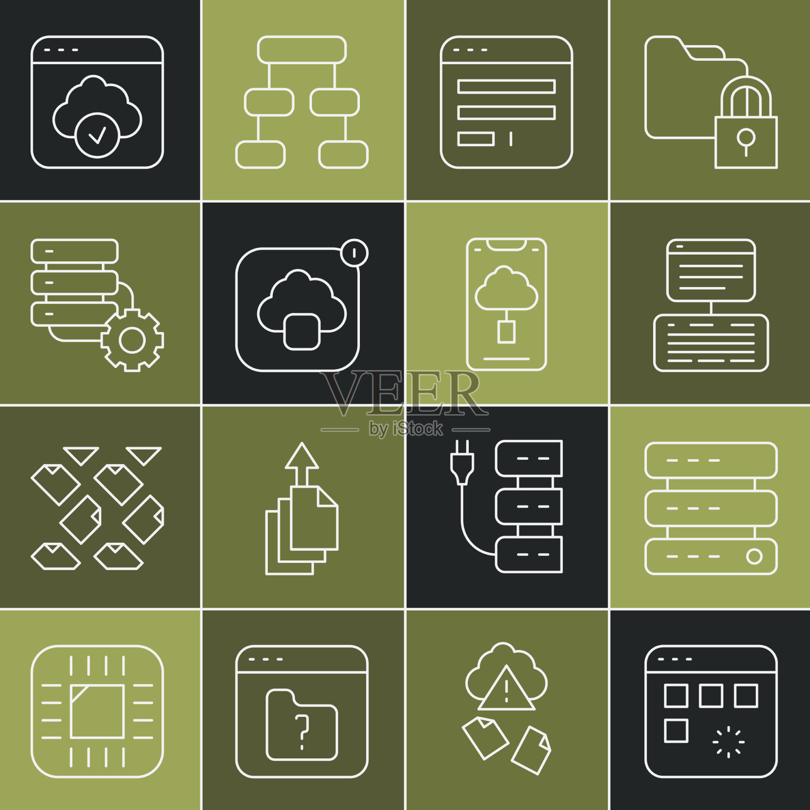 设置行加载数据窗口服务器数据web图标素材