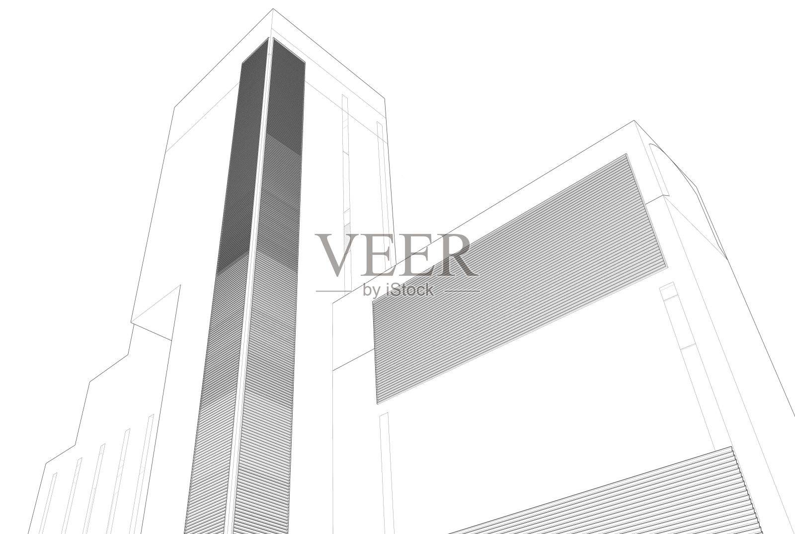 建筑图纸插画图片素材