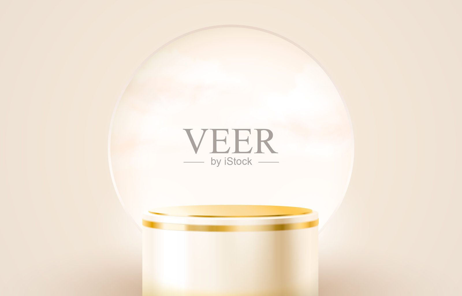 舞台舞台灯光,舞台舞台场景与奖项,装饰元素背景。向量插画图片素材