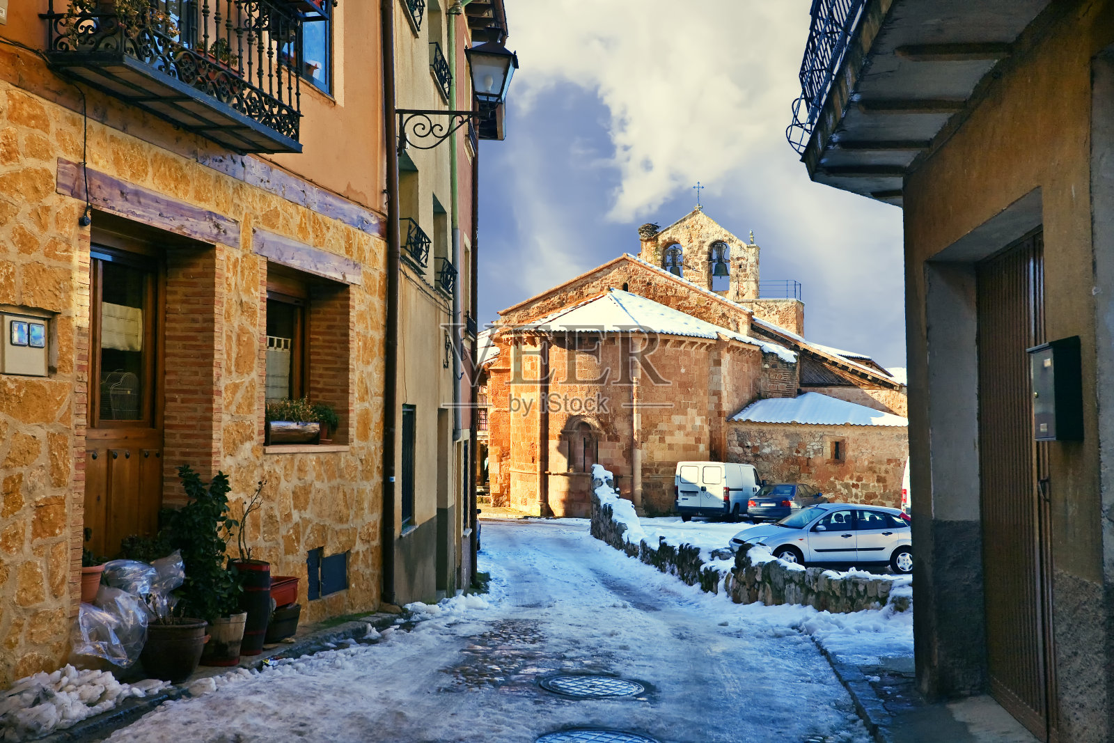 圣米格尔教堂Ayllón照片摄影图片