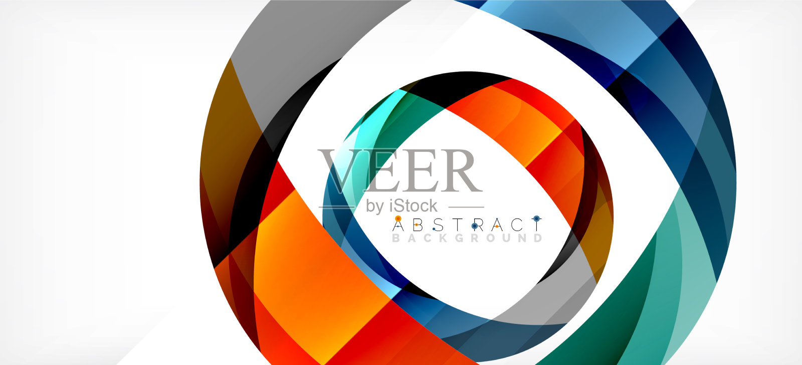 颜色圆形状最小的几何背景插画图片素材