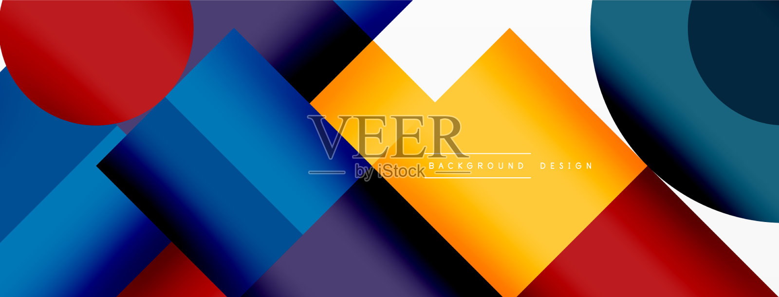 美丽的抽象背景圆三角形插画图片素材