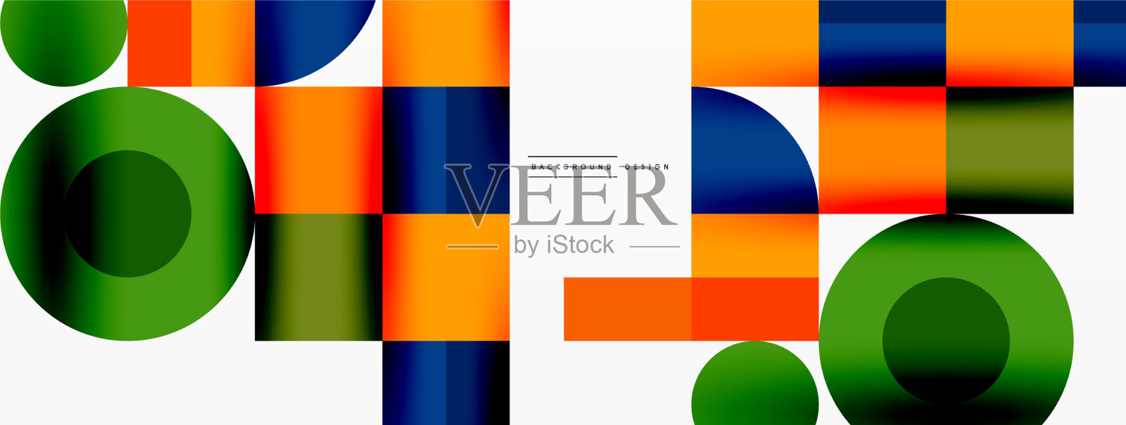 美丽的抽象背景圆三角形插画图片素材