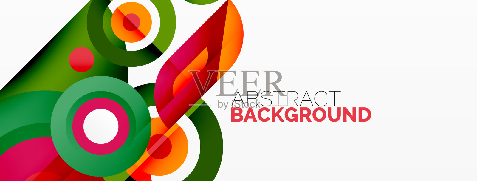 圆环和圆形几何抽象背景插画图片素材