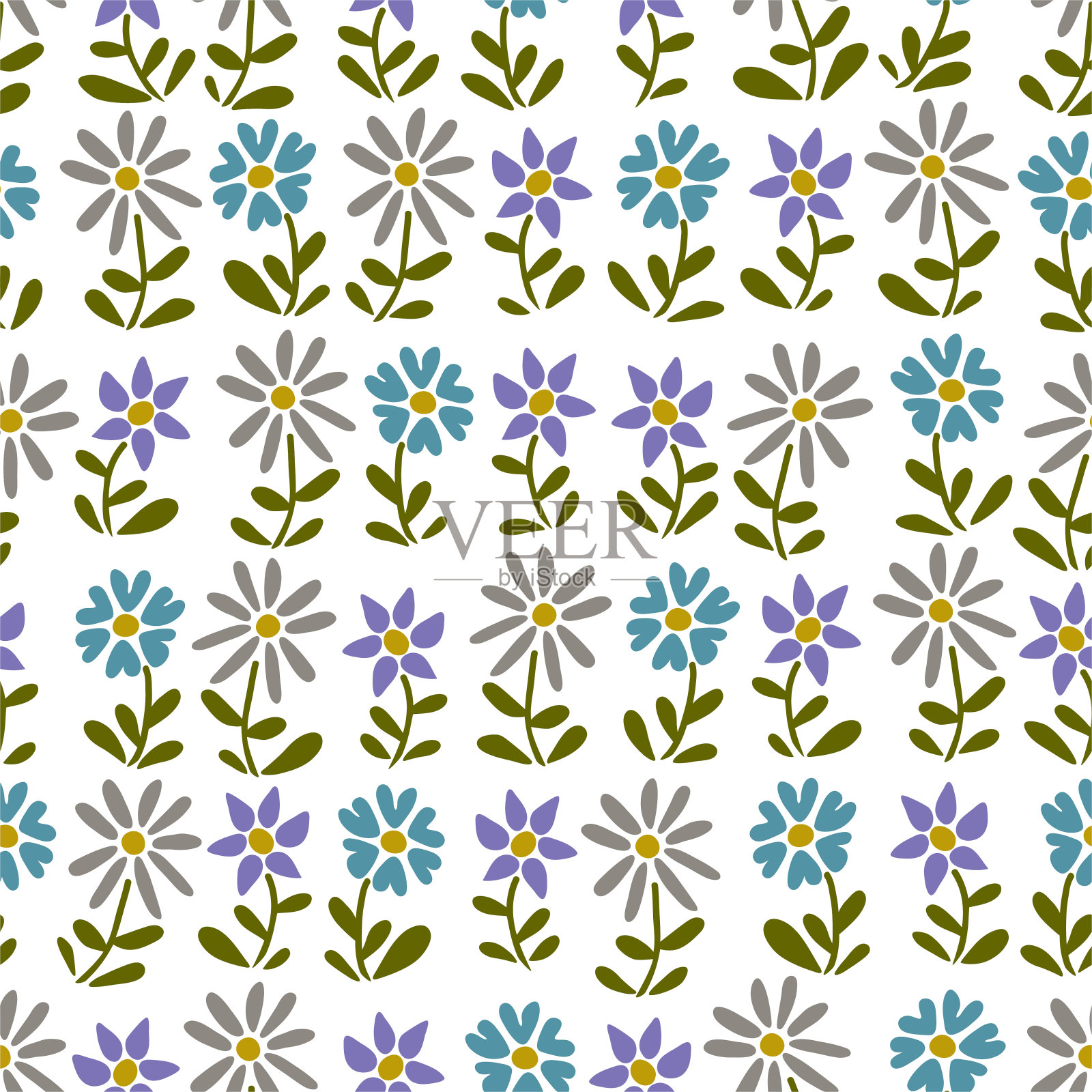 向量的花插画图片素材