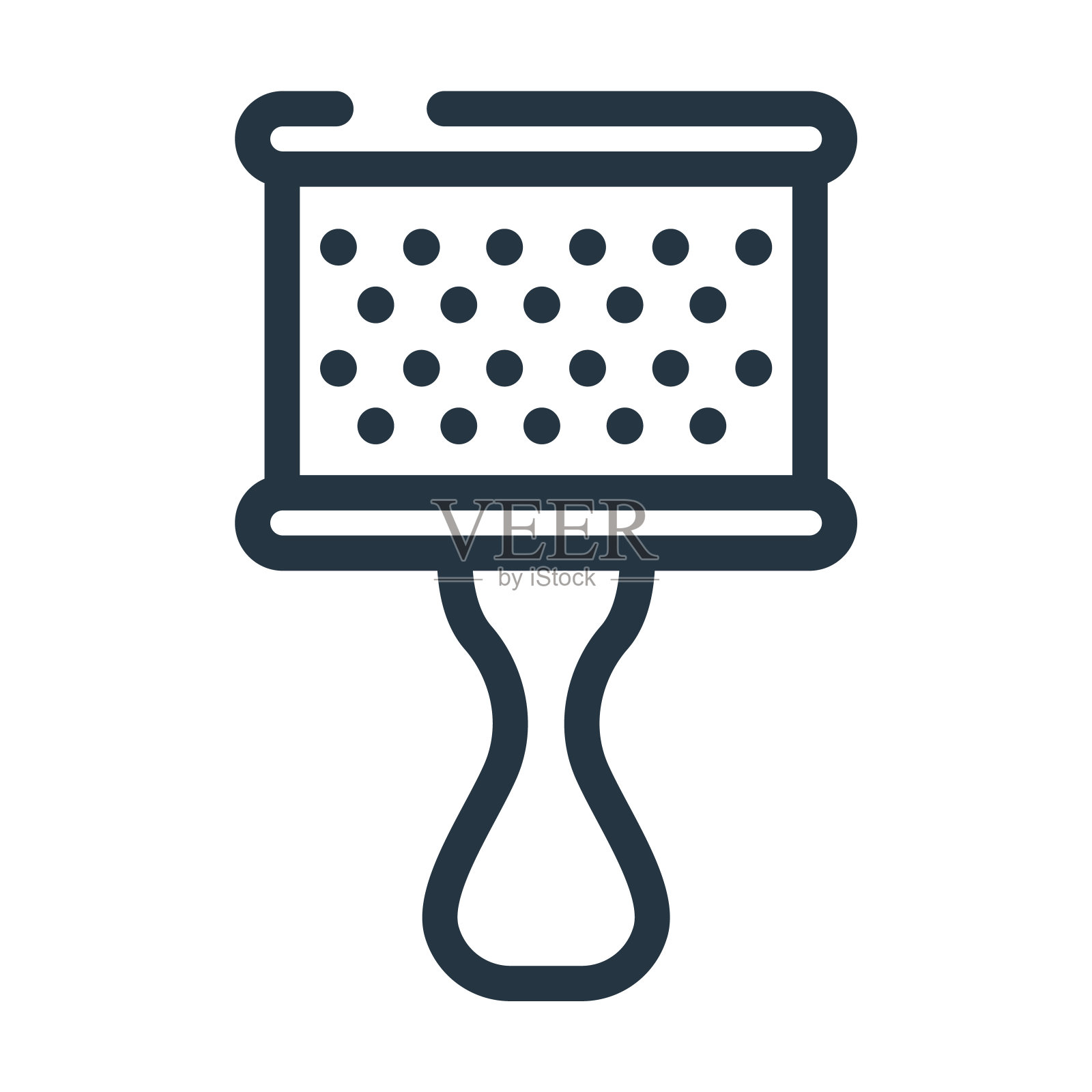 卡巴萨细线图标。乐器,敲打线性图标从音乐概念孤立的轮廓符号。矢量插图符号元素的网页设计和应用程序。图标素材