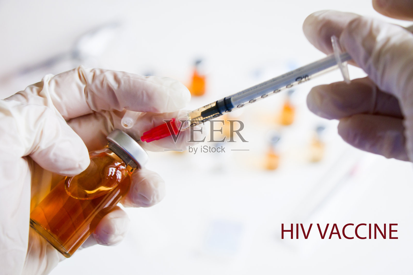 艾滋病毒疫苗、针剂、安瓿及药品、艾滋病疫苗照片摄影图片