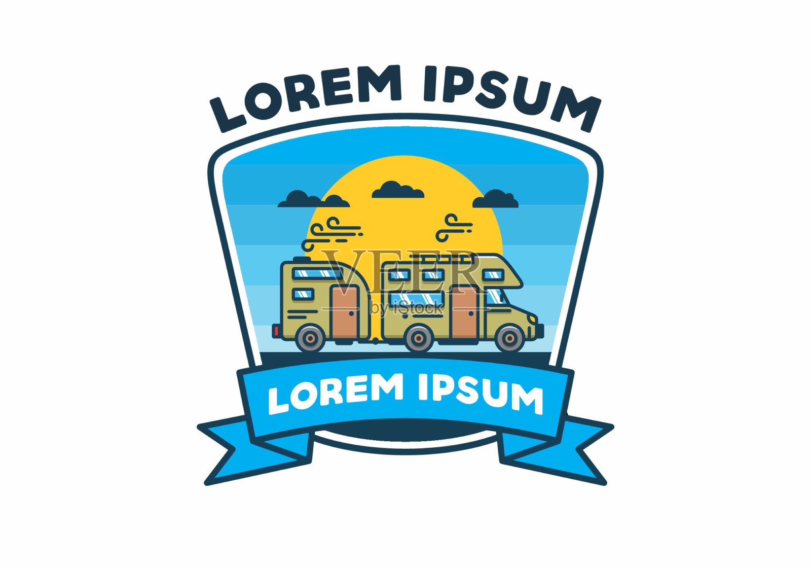 家用汽车的平面插图插画图片素材