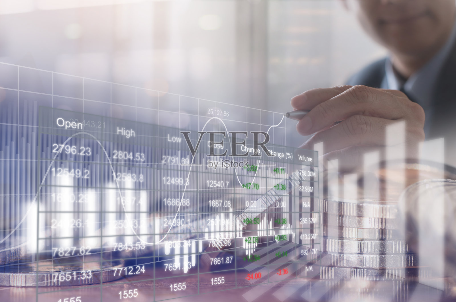 金融背景照片摄影图片