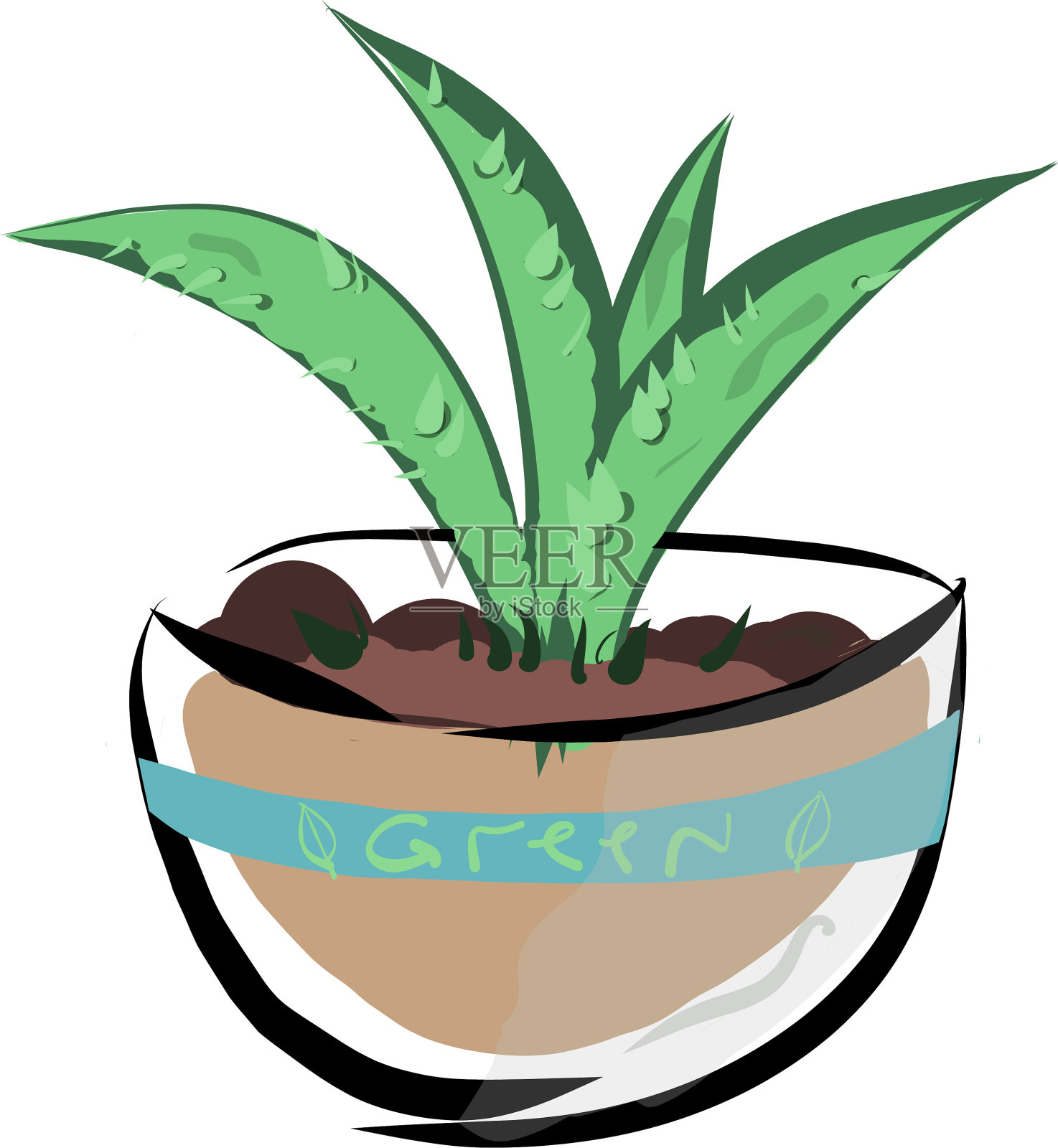 生态植物树插画图片素材