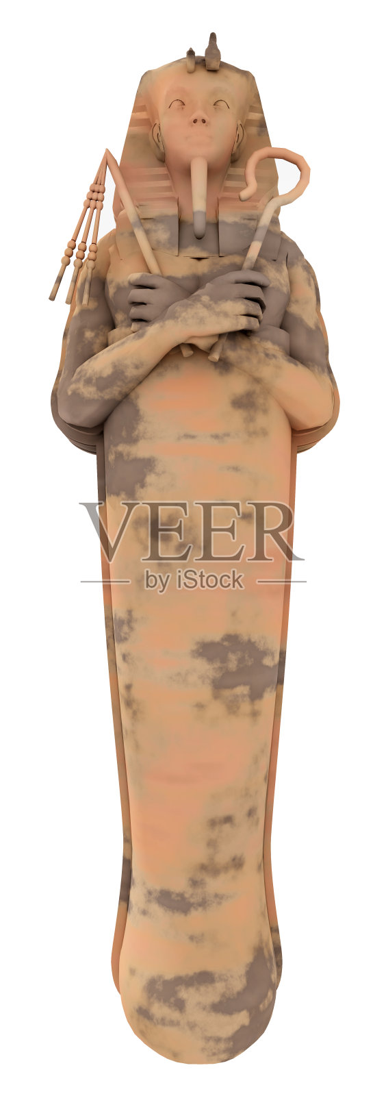 石棺孤立在白色背景上照片摄影图片