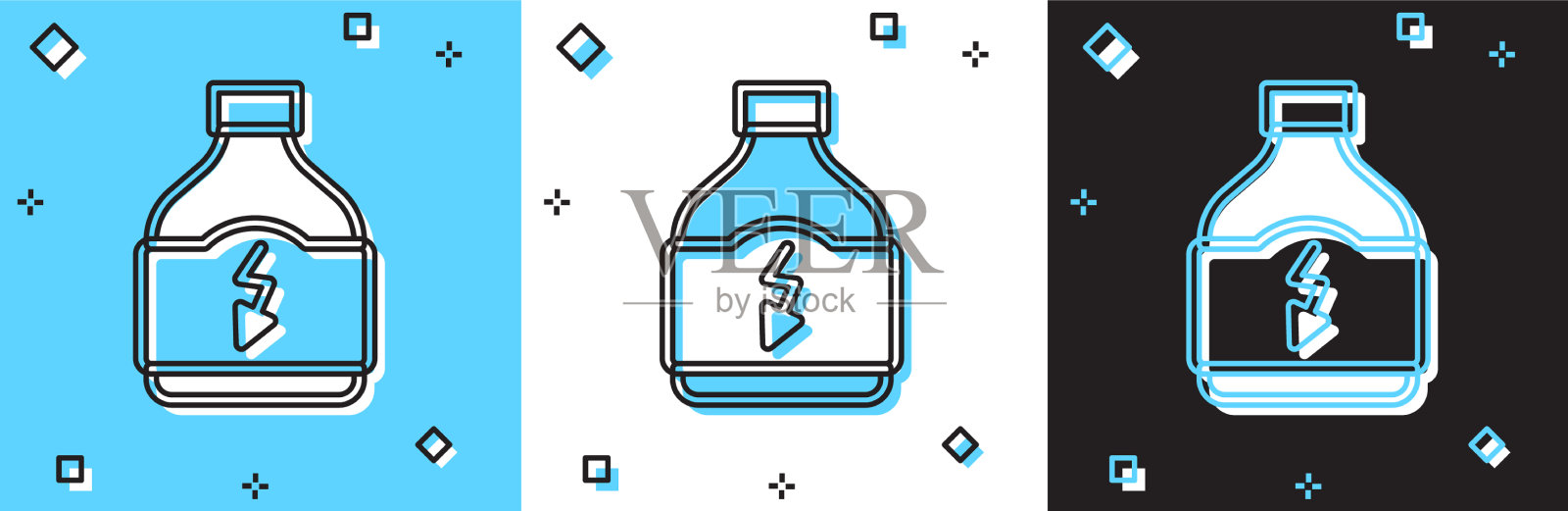 集运动营养健美蛋白力插画图片素材