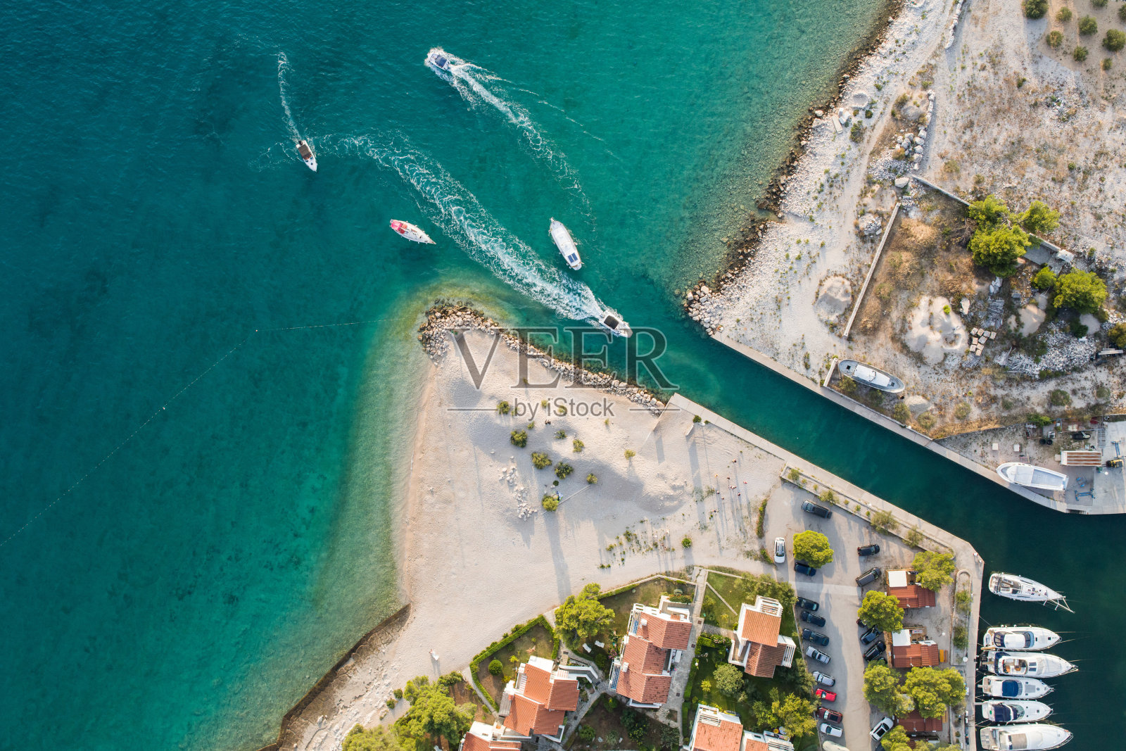 克罗地亚的鸟瞰图照片摄影图片
