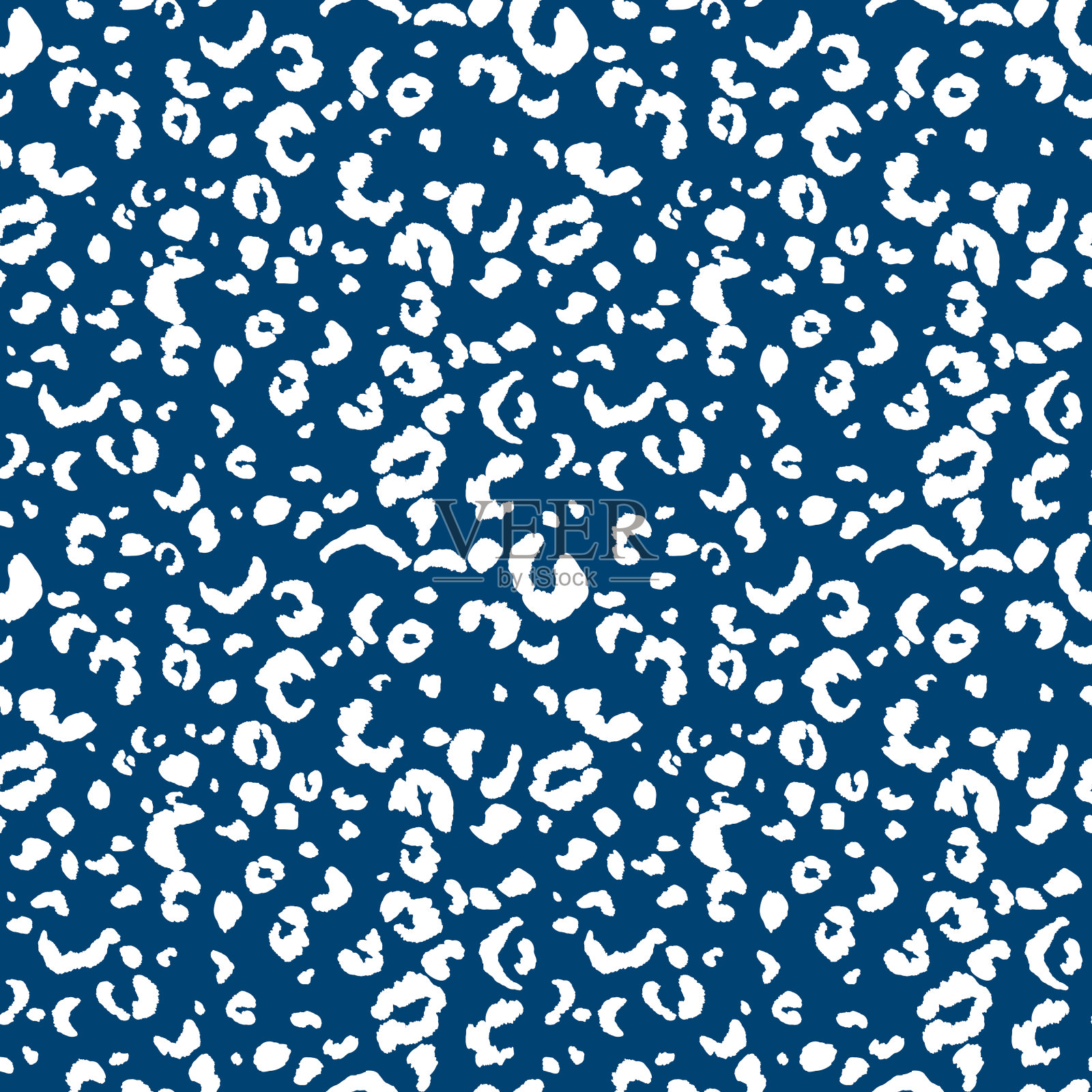 抽象现代豹无缝图案。动物的背景。彩色装饰矢量股票插图印刷,卡片,明信片,织物,纺织品。程式化皮肤的现代点缀插画图片素材
