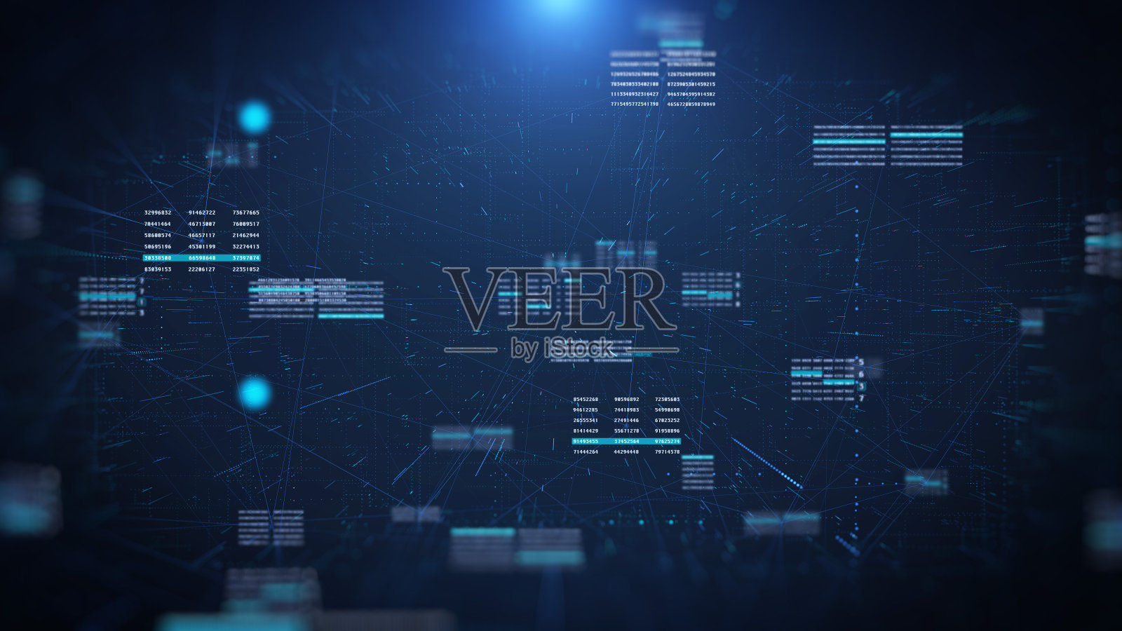 HUD UI数字数据未来数字测试序列模拟概念说明背景。照片摄影图片