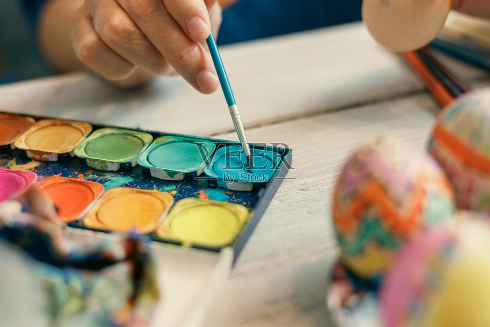 准备复活节照片摄影图片