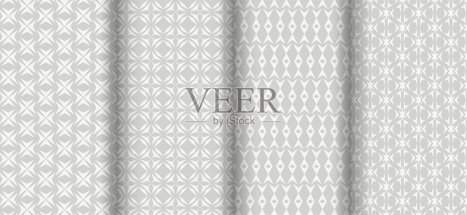 白色织物纹理与线条插画图片素材