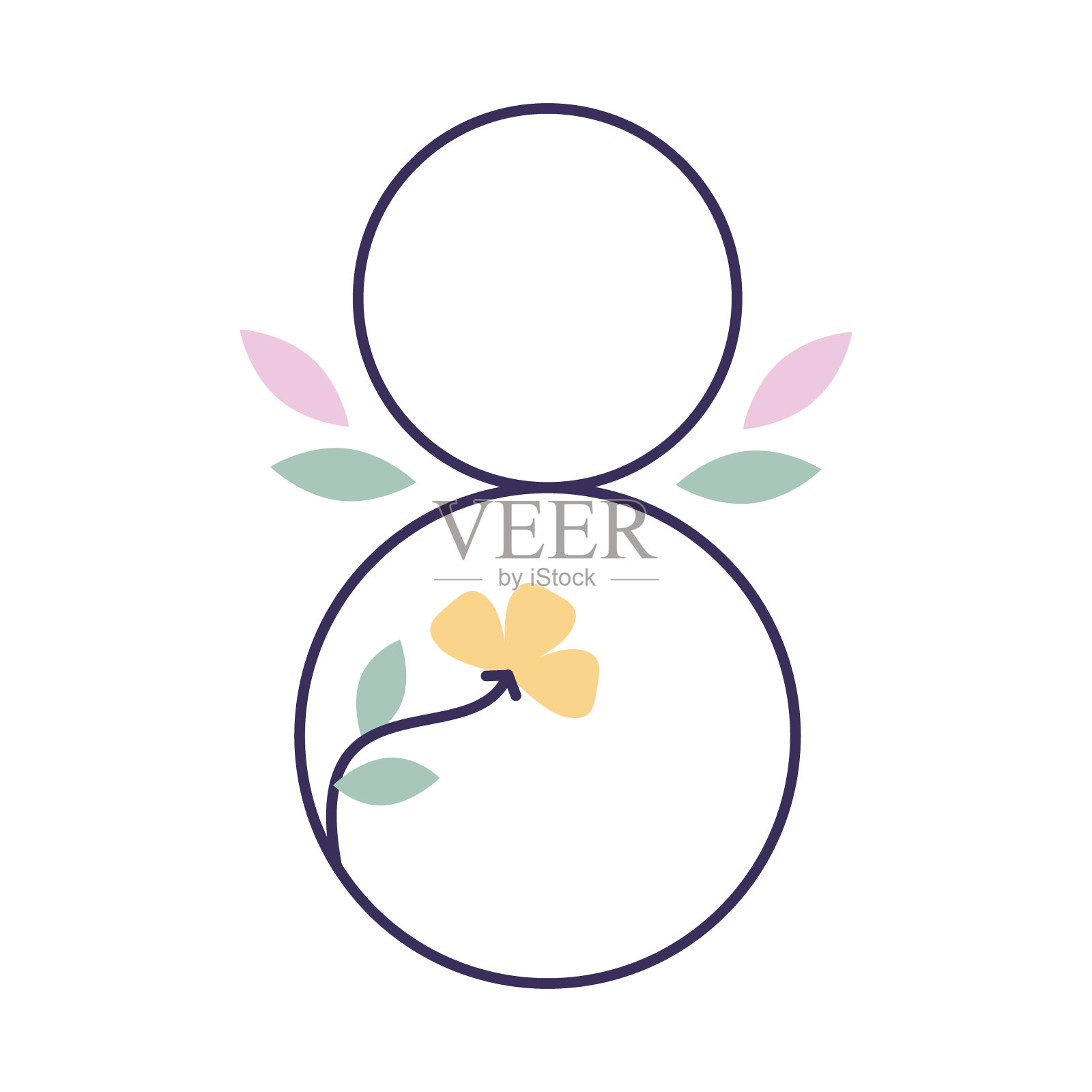 向量插图的3月8日贺卡。插画图片素材