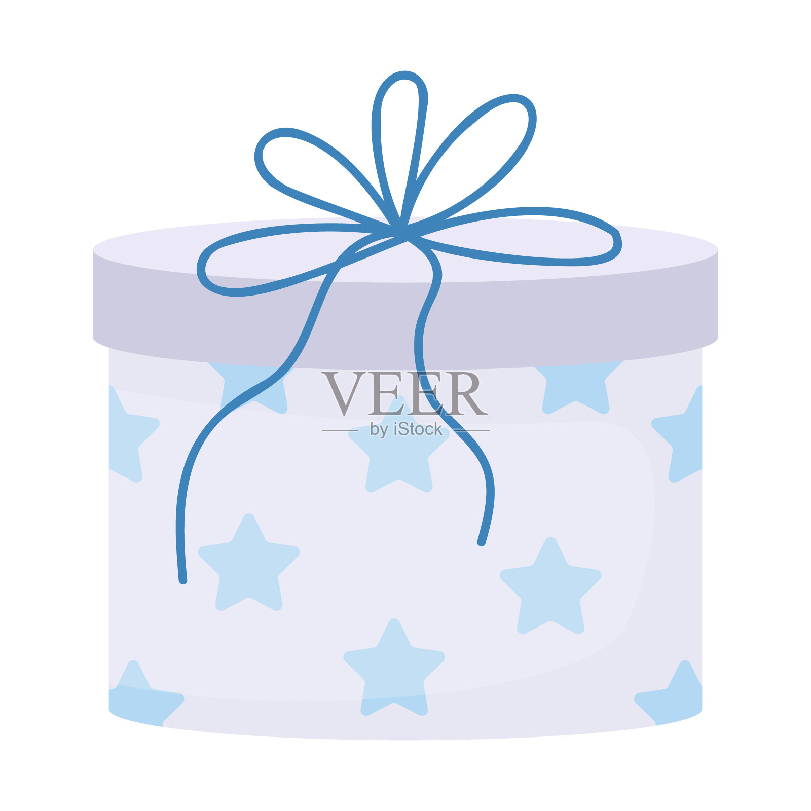 在蓝色框中呈现半平面颜色矢量对象设计元素图片