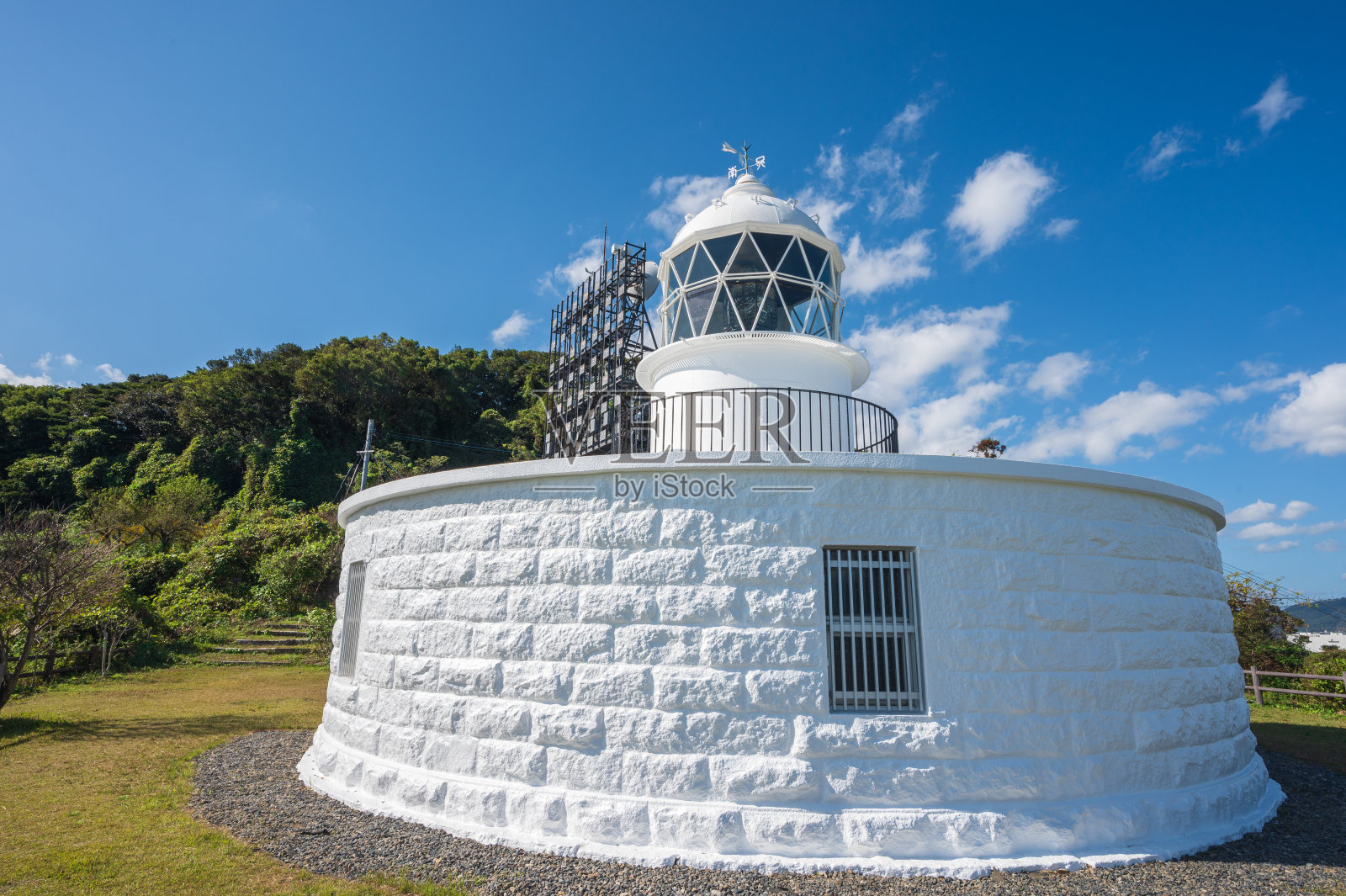 九州现存最古老的灯塔“和崎灯塔”照片摄影图片