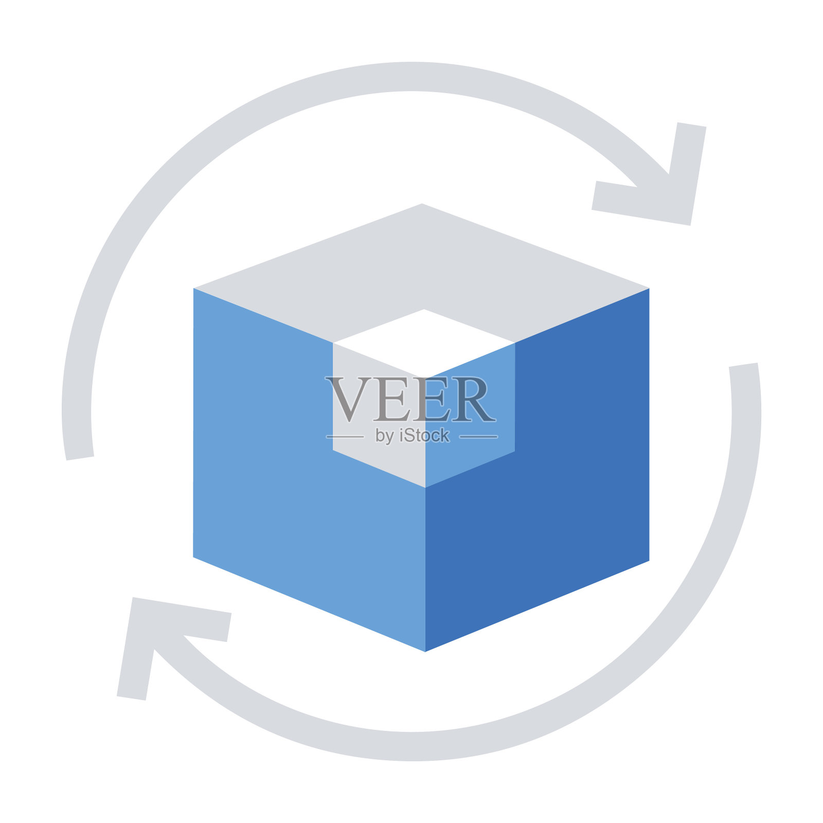 回收、刷新、大数据图标插画图片素材