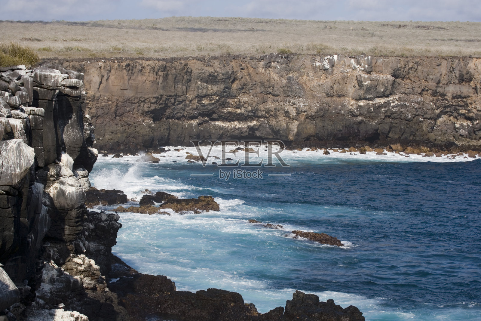 蓬塔苏亚雷斯海岸,西班牙岛,加拉帕戈斯群岛照片摄影图片